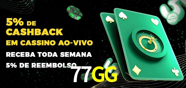 Promoções do cassino ao Vivo 77GG